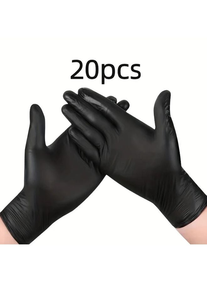 Heavy Duty Disposable Nitrile Gloves Black M Size Powder Free Latex Free Durable - Image 5