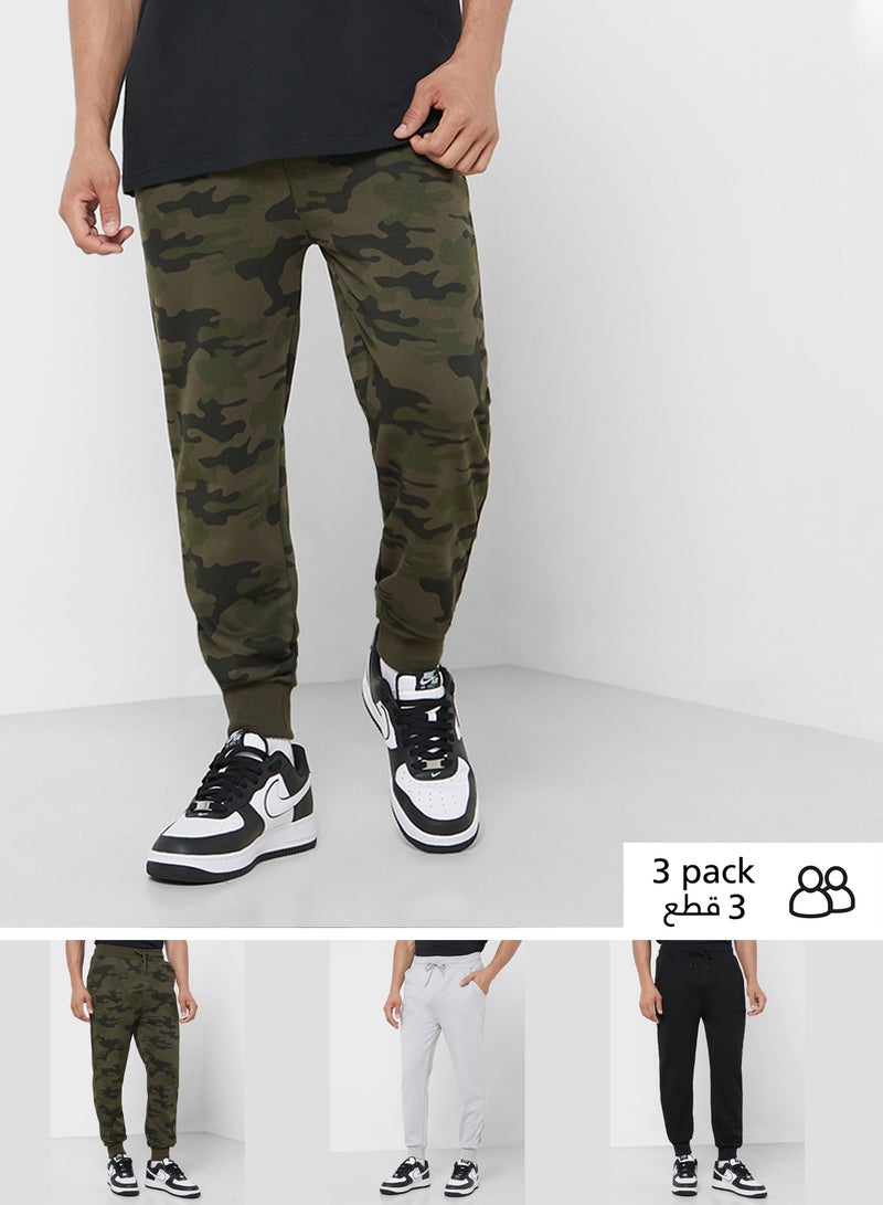 Seventy Five Basics 3 Pack Essential Joggers  - Image 1