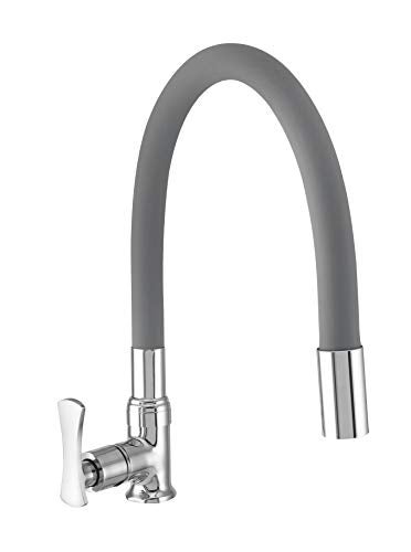 10X Brass Swan Neck SN-801 for Kitchen/Bathroom Flexible Spout Table/Deck Mount Chrome Grey Colour - Image 1