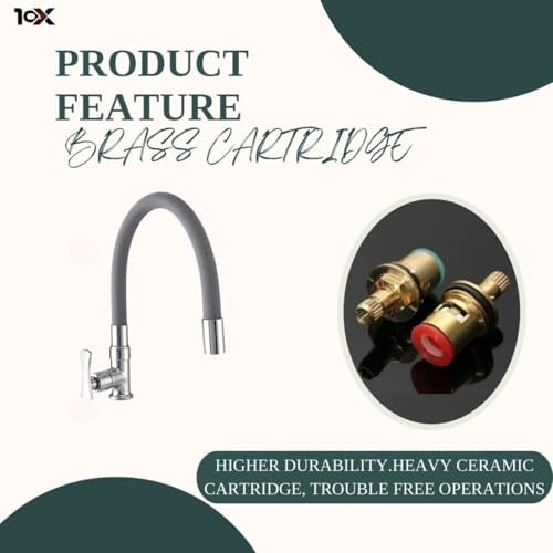 10X Brass Swan Neck SN-801 for Kitchen/Bathroom Flexible Spout Table/Deck Mount Chrome Grey Colour - Image 5