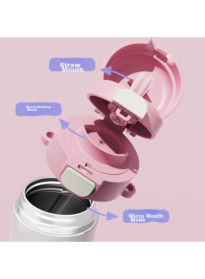 Cookss Children's Insulated Cup, Sanrio Kuromi, 316 Stainless Steel Straw, Direct Drinking, Elementary School Student Water Bottle, Girls' Water Jug - Image 2