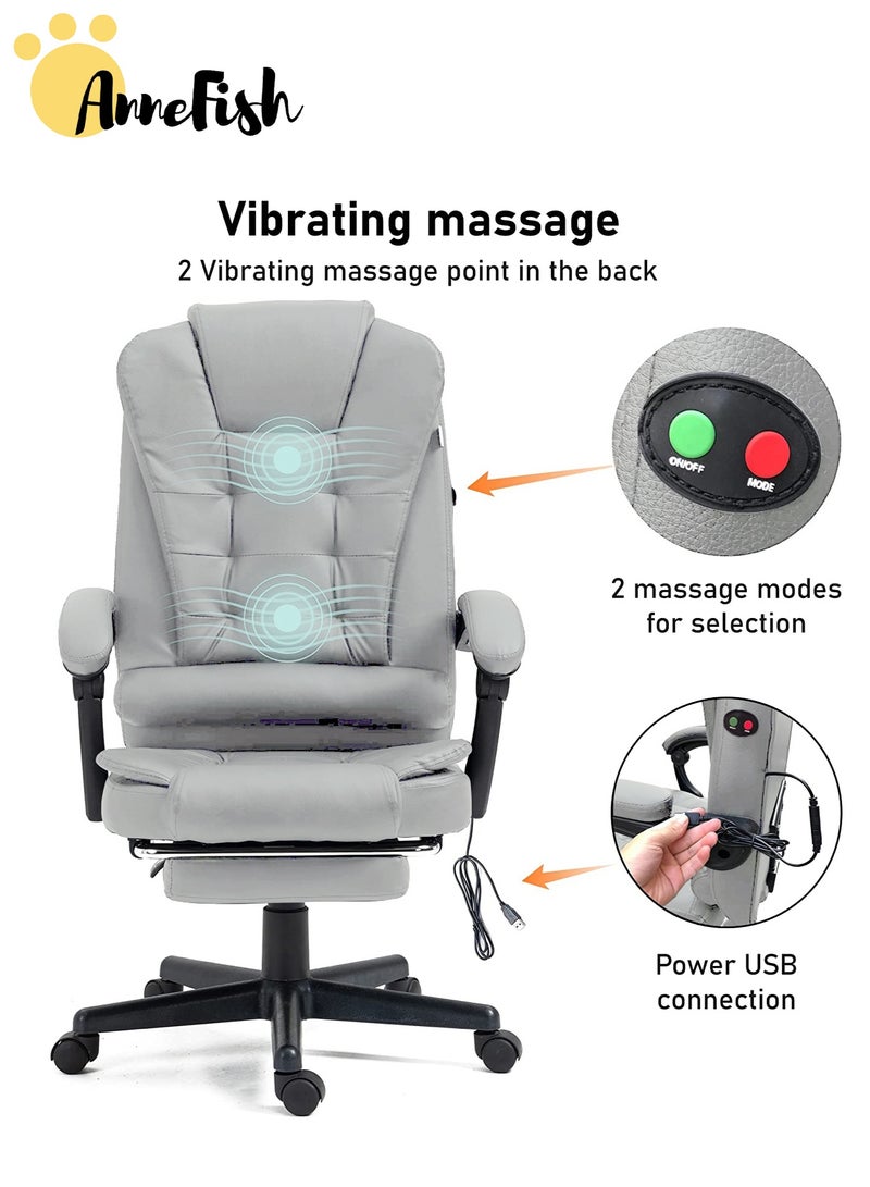 AnneFish Gaming Desk and Chair Set Executive Ergonomic Cloud Office & 120cm L-Shaped Gaming Desk Large Gaming Chair with Silent Swivel Casters Dual-Point Massage and Height-Adjustable High Backrest &Office Desk With Monitor Stand Home Office Table - Image 3