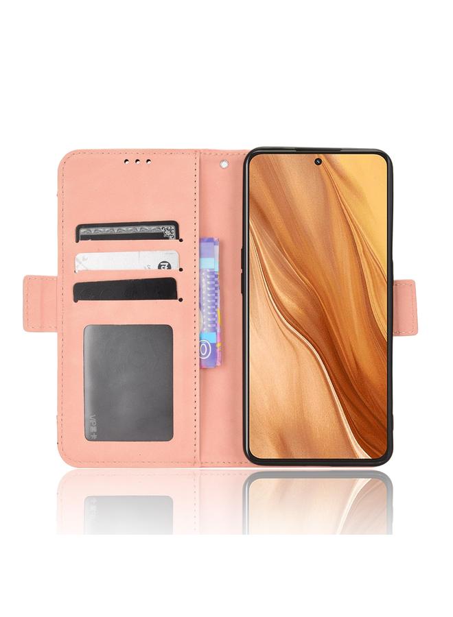 اس-توب جراب هاتف Realme GT2 Explorer Master Skin Feel Calf Fabric مع فتحات للبطاقات من الجلد - Image 3