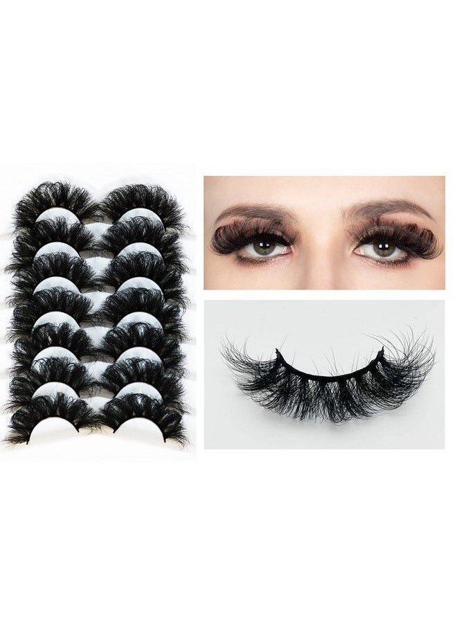 Zoe eyelashes (Dense) Artificial mink Lashes Soft and skin friendly 7 pairs （25mm）