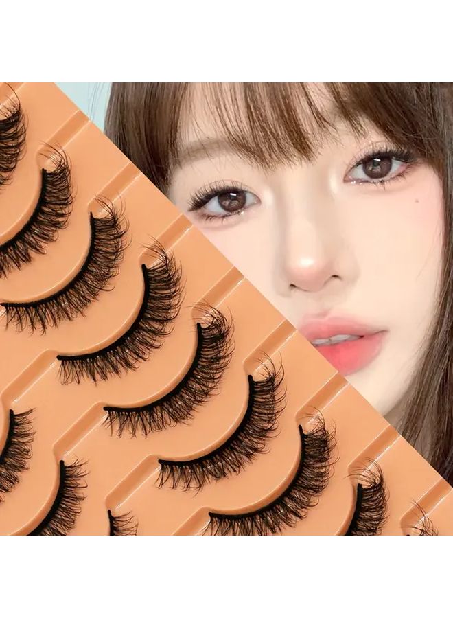10 Pairs Cat Eye False Eyelashes Natural Soft Mink Look MZ09 - Image 5