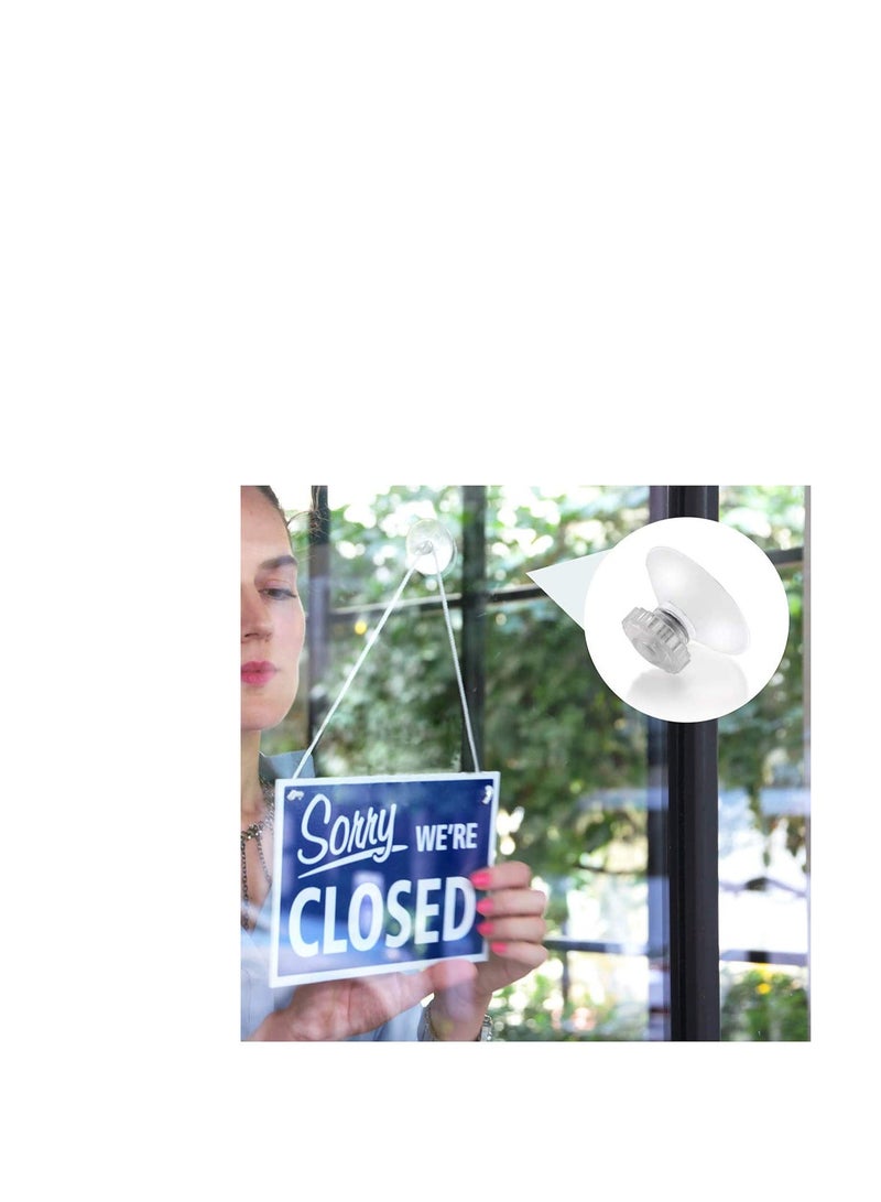 SOLARAE Clear Suction Cups without Hooks Plastic Sucker Pads without Hooks Plastic Suction Cups for Fairy Lights Strong Adhesive Force Hanging Decoration Suitable for Window Glass Bathroom Kitchen - Image 2