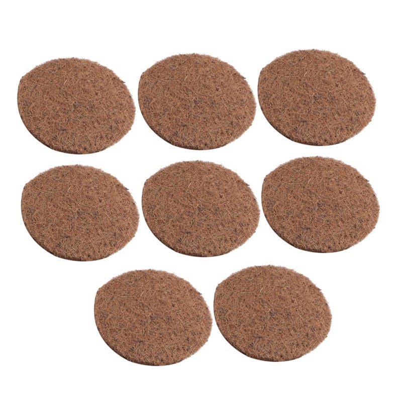 حصائر عش الحمام البني الطبيعي 20X20X0.5 سم وسائد بيض الطيور المريحة لمتاجر الحيوانات الأليفة المنزلية - Image 2