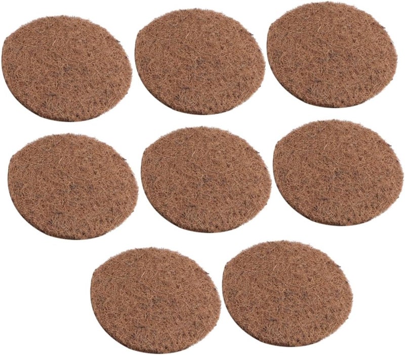 حصائر عش الحمام البني الطبيعي 20X20X0.5 سم وسائد بيض الطيور المريحة لمتاجر الحيوانات الأليفة المنزلية - Image 1
