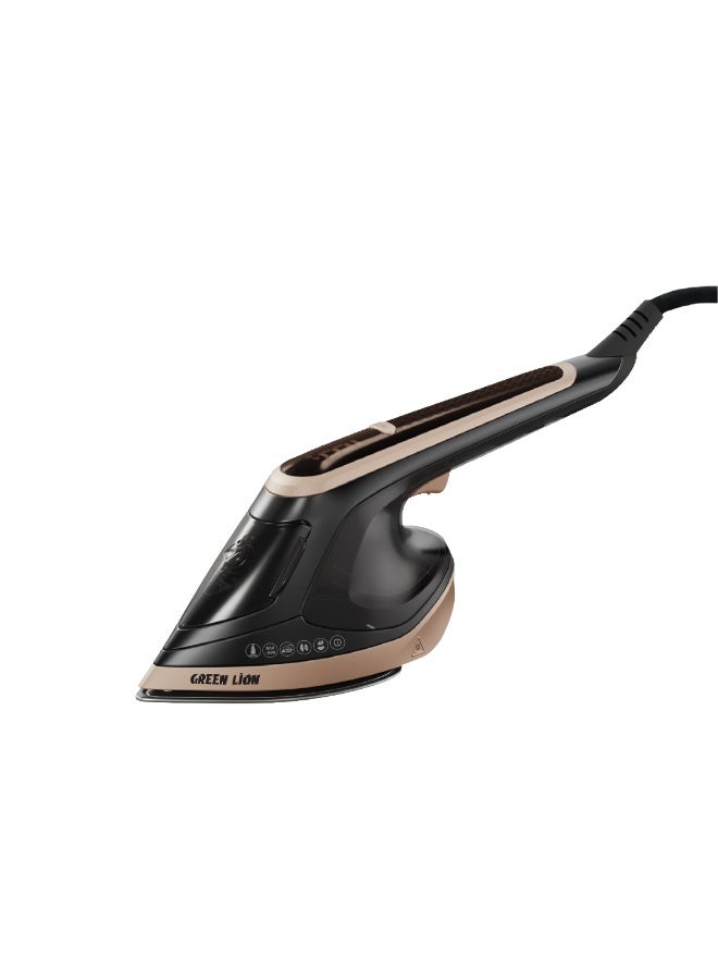GREEN LION 2 In 1 Steam Iron Garment Steamer BX300 / 1800W Power / Ceramic Soleplate / LED Display / Continuous Steam Function - Black - Image 1
