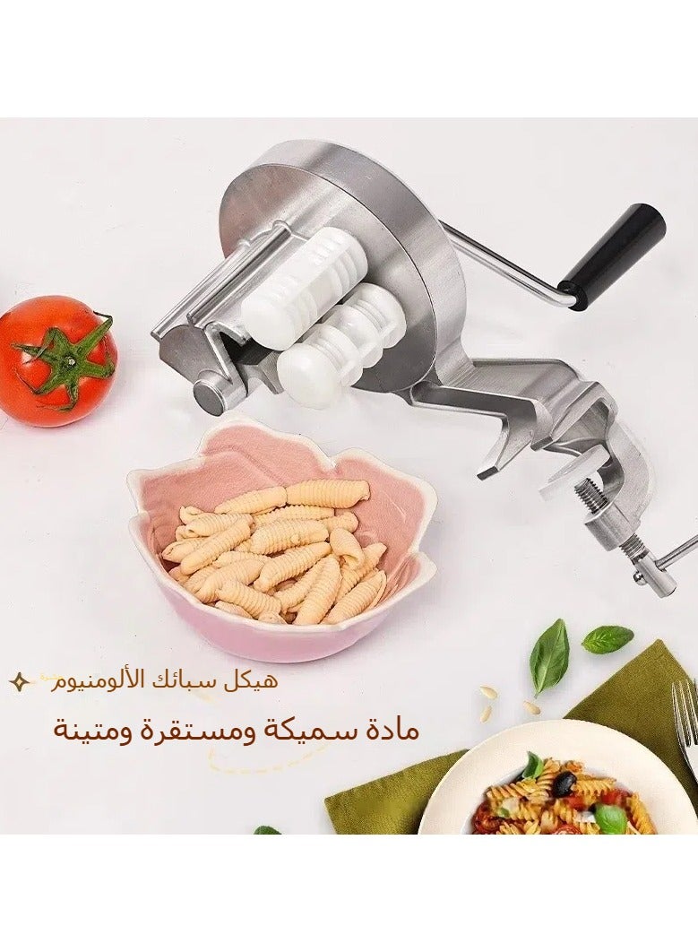 عام آلة لصنع المعكرونة اليدوية بناكير مع مسّاعد يدوي لقطع المعكرونة والباستا. - Image 1