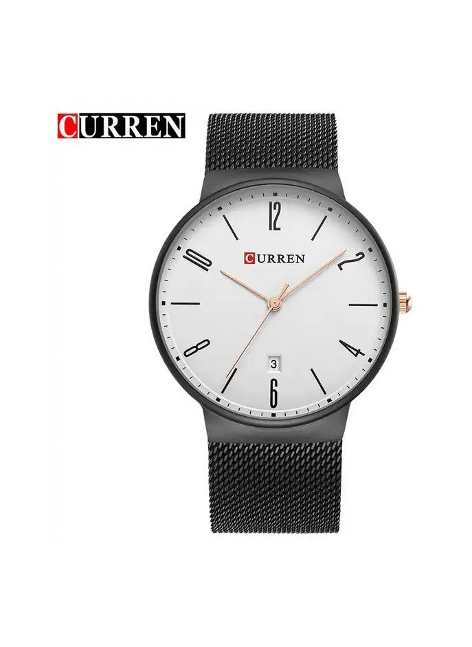 CURREN CURREN 8257 Original Brand Stainless Steel Band Wrist Watch For Men  - Image 1