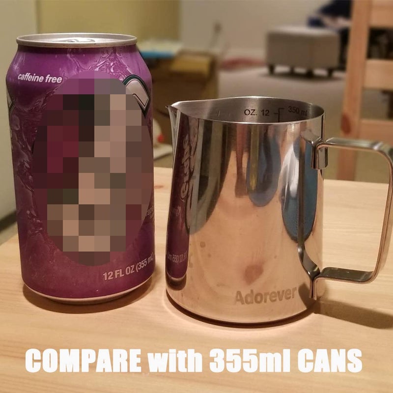 Adorever Milk Frothing Pitcher Thicker Version 350Ml 12Oz Steaming Pitchers Stainless Steel Milk Coffee Cappuccino Latte Art Barista Steam Pitchers Milk Jug Cup With Decorating Pen - Image 5