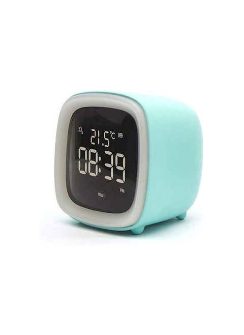 Large Screen Multi-Function Electronic Digital Alarm Clock for Students with Voice Control, Three-Color Multi-Function Digital Electronic Alarm Clock Size 79x66x82
