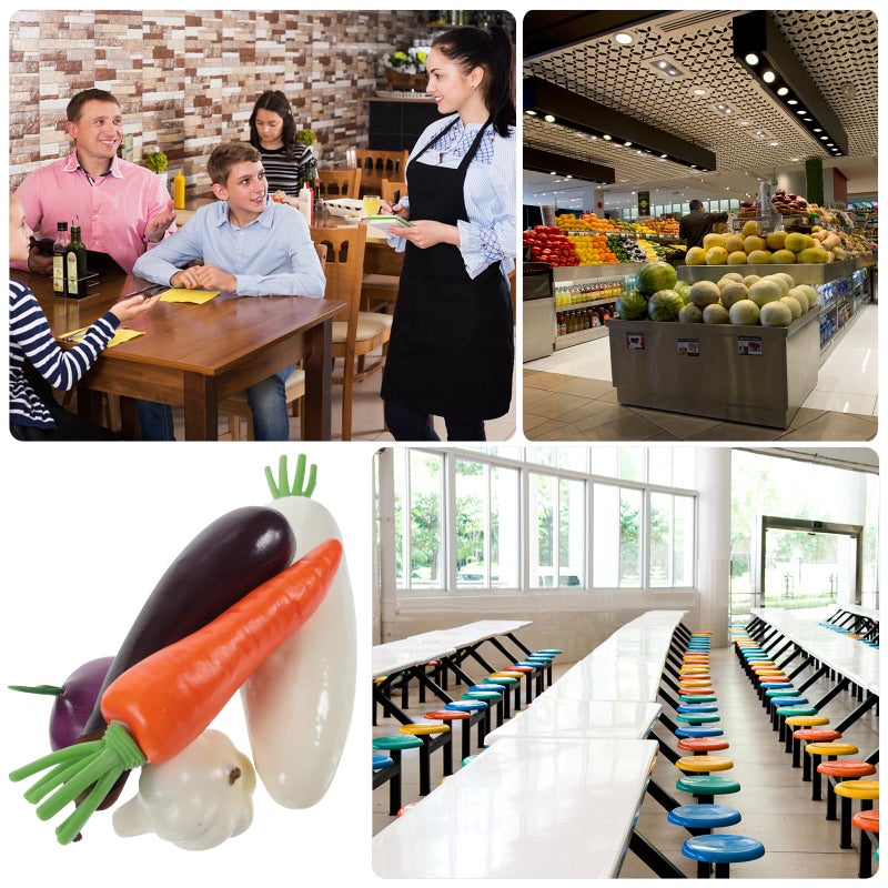 5Pcs Weighted Realistic Foam Vegetable Models For Pretend Play Kitchen Decoration And Party - Image 3