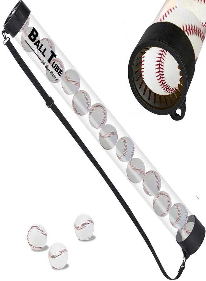 Retrora Baseball Pickup Tube Holds 14 Balls, Baseball Picker Upper Ball Holder with Shoulder Strap - Durable All-Terrain Design for Coaches, Parents and Teams - Image 1