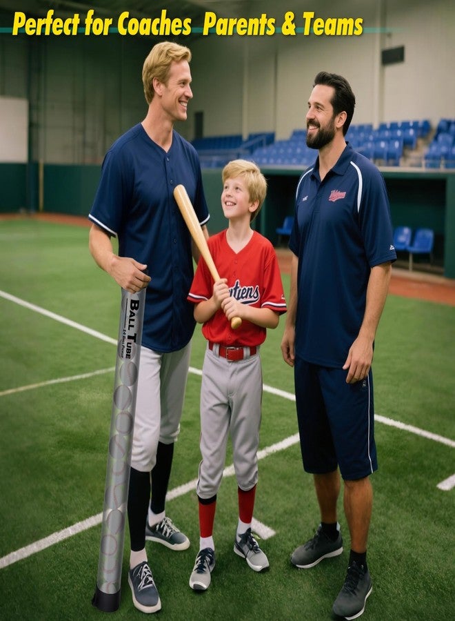 Retrora Baseball Pickup Tube Holds 14 Balls, Baseball Picker Upper Ball Holder with Shoulder Strap - Durable All-Terrain Design for Coaches, Parents and Teams - Image 4