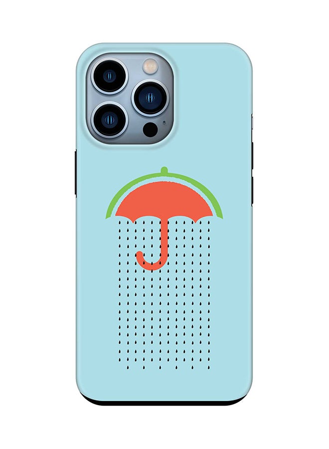 Stylizedd Tough Pro Case for iPhone 15 Pro Dual Layer Hybrid PC TPU Customized Mobile Cover Matte Finish Phone Case - Weeping Melon - Image 1