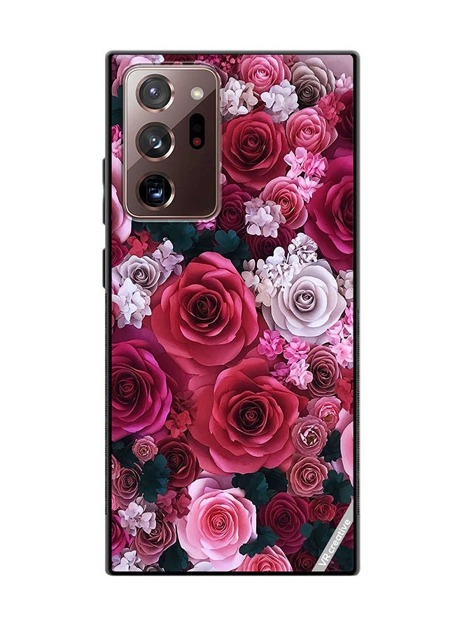 Protective Case Cover For Samsung Galaxy Note20 Ultra 5G Rose Flower Design Multicolour
