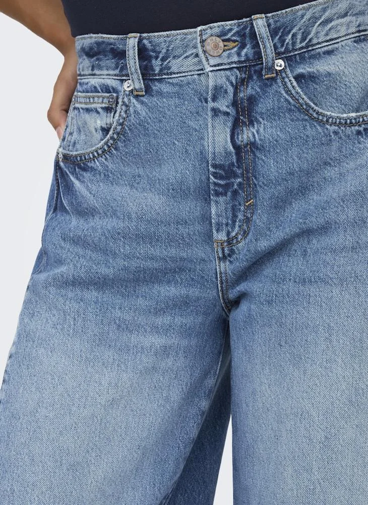 Only  High-Waist Barrel Jeans for Women | Best Price UAE