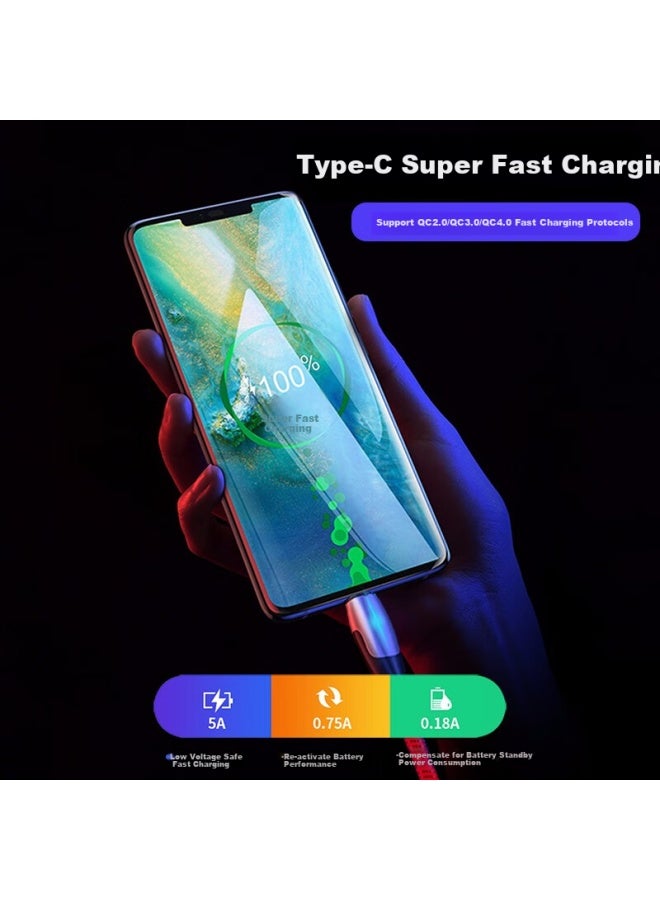 OKSJ Type-c Data Cable Charger Line 5a Fast Charging Support 66w For 8/9/p30 Pro Phone Mate 50/40/30/10/20/honor/vivo - Image 3
