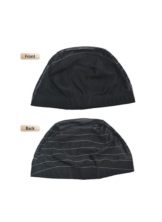 يتبيت قبعات شعر مستعار شبكية مقببة مع خريطة إرشادية لصنع الشعر المستعار، قبعات شعر مستعار قابلة للتمدد للمبتدئين في صنع الشعر المستعار (13 × 6 طول) - Image 5