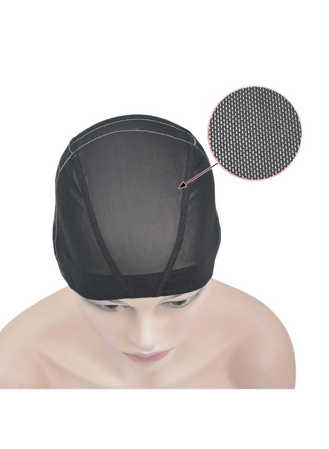 يتبيت قبعات شعر مستعار شبكية مقببة مع خريطة إرشادية لصنع الشعر المستعار، قبعات شعر مستعار قابلة للتمدد للمبتدئين في صنع الشعر المستعار (13 × 6 طول) - Image 2
