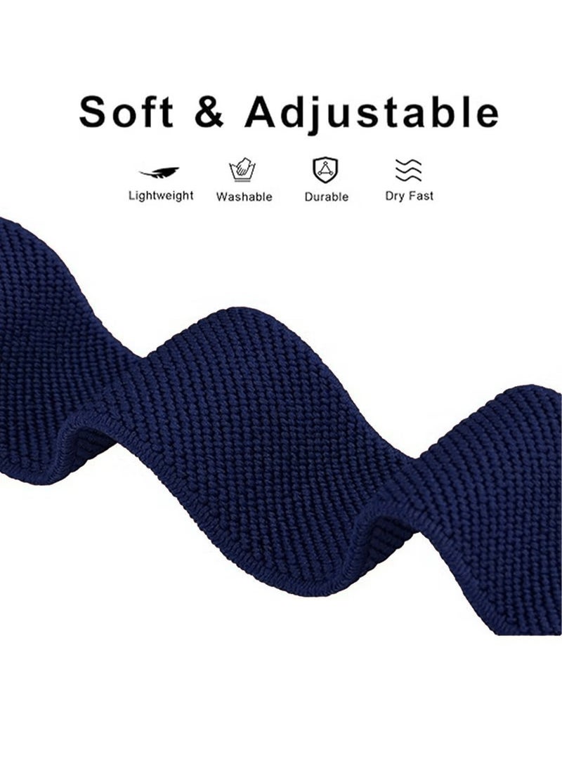 X-level عبوتان من سوار ساعة 22 مم متوافق مع ساعة هواوي GT4 مقاس 46 مم، ساعة هواوي 4 مقاس 46 مم، ساعة سامسونج جالاكسي 3 مقاس 45 مم، ساعة سامسونج جير S3 للنساء والرجال بحلقة فردية مرنة قابلة للتعديل - Image 5