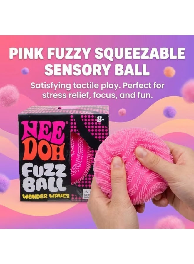 Needoh Nee Doh Fuzz Ball Wonder Waves - Sensory Stress Relief Squeeze Ball, Soft Spiky Fidget Toy for Anxiety, ADHD, Calming Down, Perfect for Kids & Adults, 3+ - Image 3