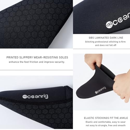 Nitescuba Neoprene Wetsuit Socks - 2.5mm Thermal Water Socks for Snorkeling, Surfing & Swimming, Black - Image 2