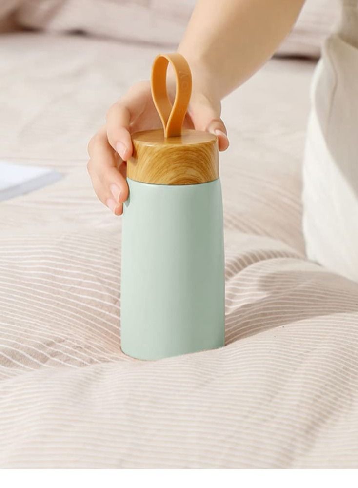 SYOSI Thermos Water Bottle,Portable Stainless Steel Thermos Water Bottle - Vacuum Insulated Flask for Hot and Cold Drinks - Perfect for Home, Office, School, Sports, and Camping - 10oz 280ml (Green) - Image 3