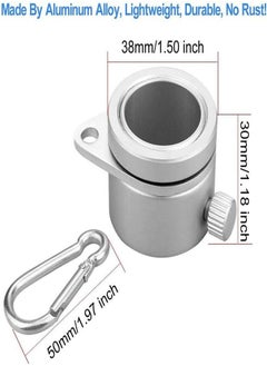 Generic Flag Pole Rings Aluminium 360 Degree Rotating Flag Pole with Flag Mounting Rings Spinning Flag Pole Kit with Carabiner for 3/4 – 2.6 "Diameter Flagpole Flag Pole Rings  - Image 3