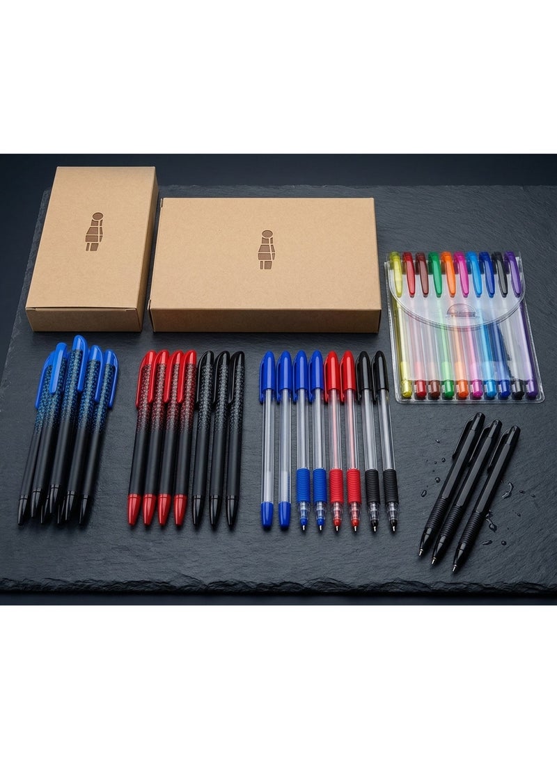 Multibrand Corporate Matic Pen Office Bundle – 900 Piece Bulk Writing Set - Image 1