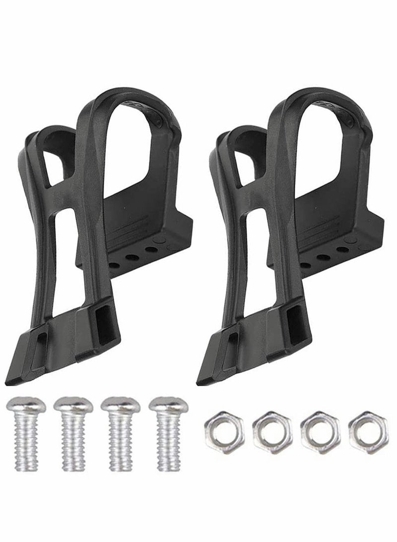 KASTWAVE Bicycle Foot Pedal Straps Bicycle Pedal Toe Clip for Exercise Bike Spin Bike And Outdoor Bicycles 1 Pairs - Image 1