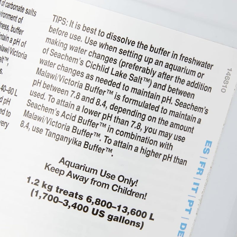 Seachem Malawi/Victoria Buffer - 1.2 kg (2.6 lbs) for Cichlid Tanks and Aquarium Maintenance - Image 3