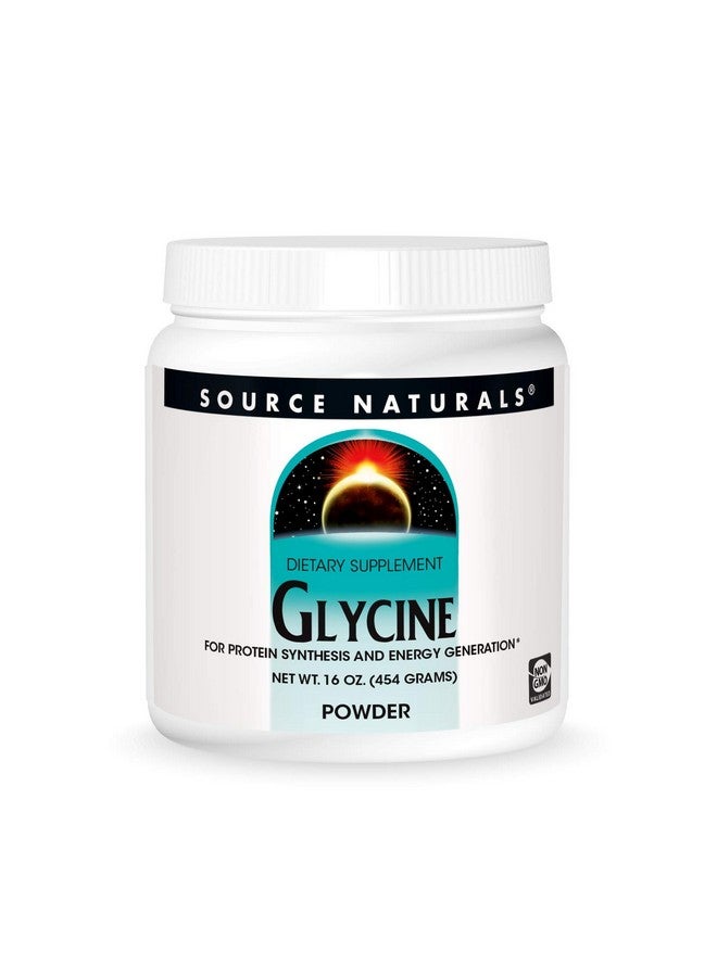 سورس ناتشورالز Source Naturals Glycine، لتخليق البروتين وتوليد الطاقة*، 454 جرامًا - 16 أونصة مسحوق - Image 1