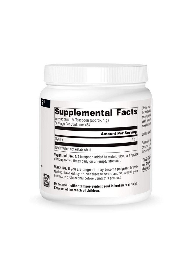 سورس ناتشورالز Source Naturals Glycine، لتخليق البروتين وتوليد الطاقة*، 454 جرامًا - 16 أونصة مسحوق - Image 3