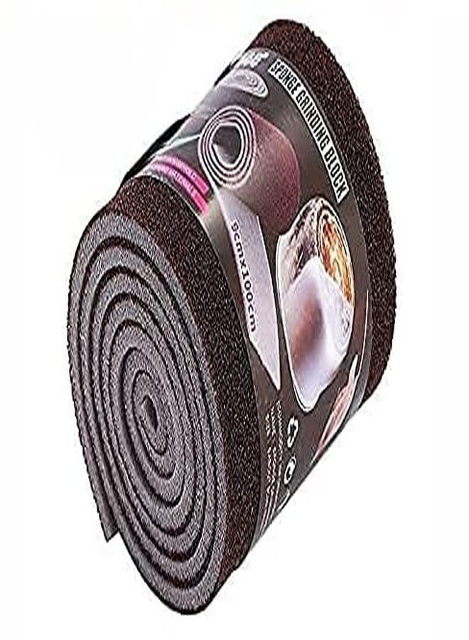 Nimbose Grinding Block Roll Magic Cleaning Sponge, Scratch Proof Kitchen Roll Emery Cleaning Sponge Dish Cleaning Scrubber for Pantry, Dishwashing, Bathroom, Floor, Kitchen 9x100 cm (Qty: 1) - Image 4