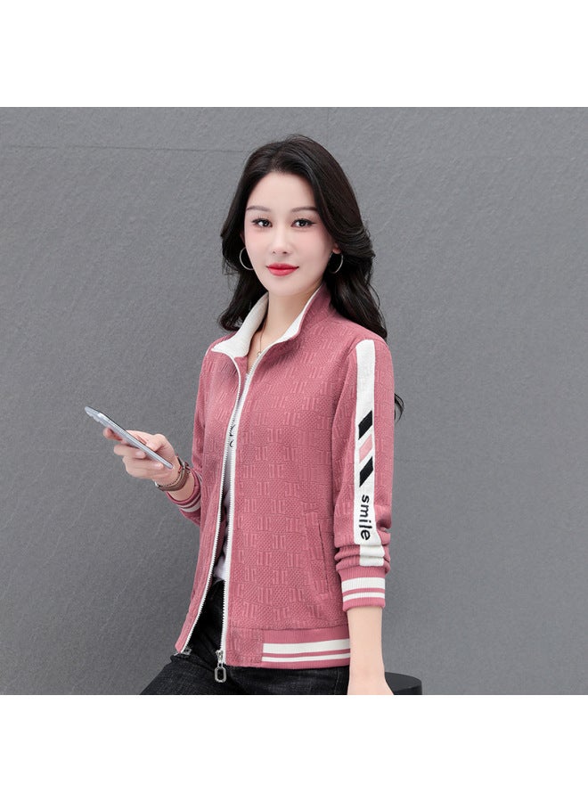 Short Coat Women's Small Spring And Autumn 2024 Women's Fashion Casual Sports Baseball Suit Jacket A Generation Of Hair  - Image 4