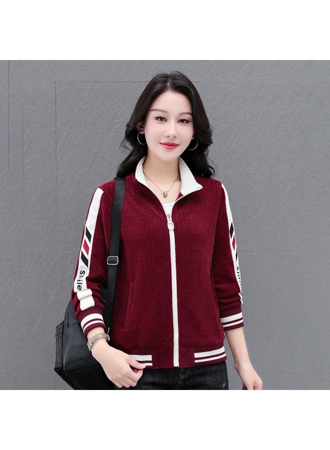 Short Coat Women's Small Spring And Autumn 2024 Women's Fashion Casual Sports Baseball Suit Jacket A Generation Of Hair  - Image 5