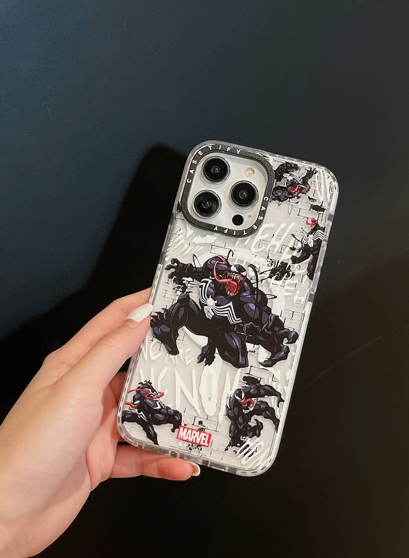 كاستيفي حافظة هاتف ابل ايفون 15 برو، حافظة هاتف ممتصة مغناطيسية - شبه شفافة - Image 2