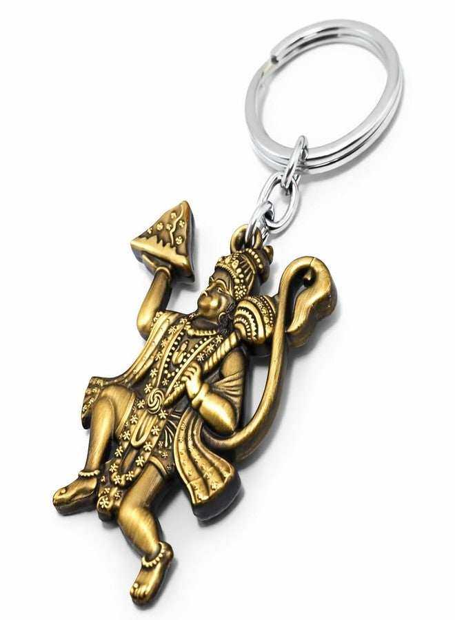 STYSHION SPHERE Lord Hanuman Bajrang Bali with Hill Double Sided Metal Keychain | Durable Premium Finish | Spiritual Key Ring for Bike, Car & Home | Ideal Religious Gift for Men & Women - Image 3