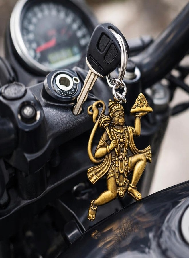 STYSHION SPHERE Lord Hanuman Bajrang Bali with Hill Double Sided Metal Keychain | Durable Premium Finish | Spiritual Key Ring for Bike, Car & Home | Ideal Religious Gift for Men & Women - Image 5