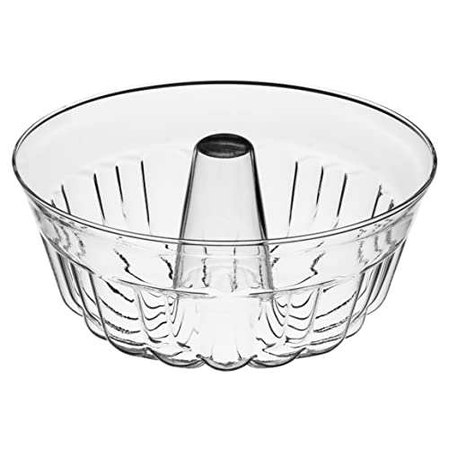 Simax Clear Glass Fluted Bundt Cake Pan | Heat, Cold, and Shock Proof, 2.1 Quart (8.4 Cups), Made in Europe, Great for Ring Cakes, Puddings, Desserts, Monkey Bread, and More, Dishwasher Safe… - Image 1