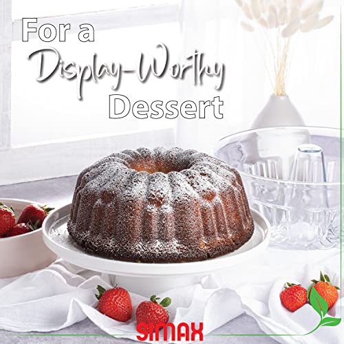 Simax Clear Glass Fluted Bundt Cake Pan | Heat, Cold, and Shock Proof, 2.1 Quart (8.4 Cups), Made in Europe, Great for Ring Cakes, Puddings, Desserts, Monkey Bread, and More, Dishwasher Safe… - Image 5