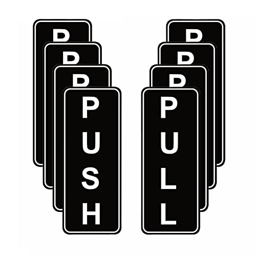 Haobase 4 Pair Push Pull Door Sign Self Adhesive Vinyl Sticker 127 cm x 5 cm - Image 1