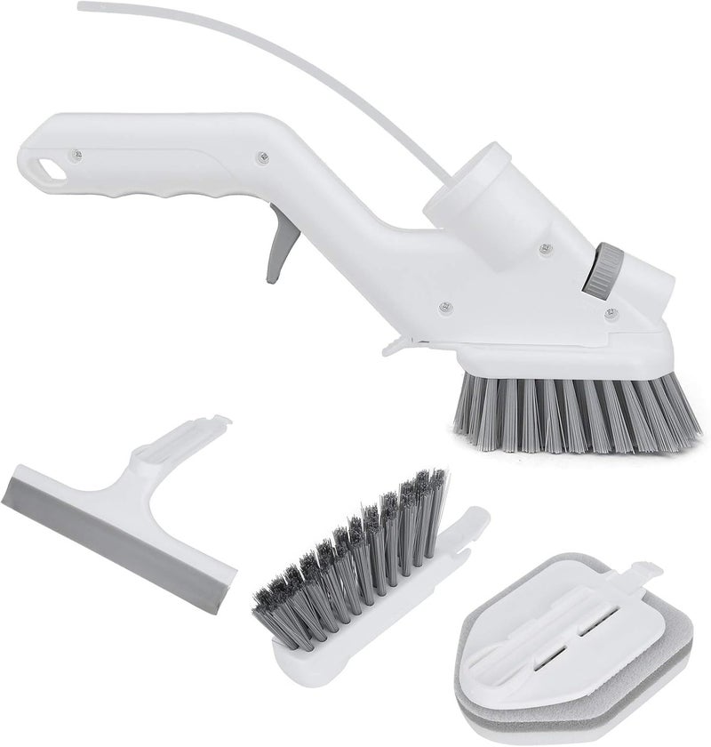 PROSFIA Gap Brush Sponge Wipers Kitchen Cleaning Kits Window Cleaner Accessories Water Spray Cleaning Tools Brushes Multifunction Cleaning Brush with Removable Brush Sponge Set Cleaning Tool - Image 1