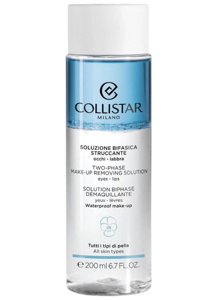 Collistar Two-Phase Make-Up Removing Solution Eyes-Lips 200ml - Image 1