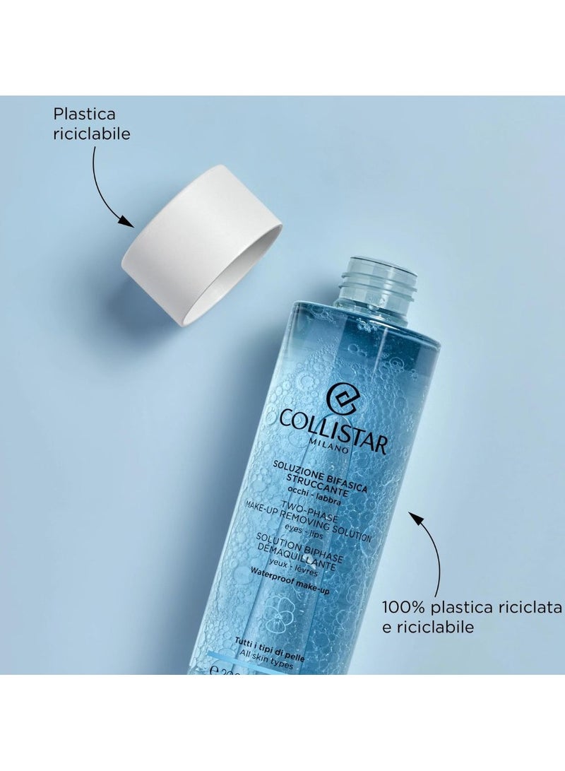 Collistar Two-Phase Make-Up Removing Solution Eyes-Lips 200ml - Image 3