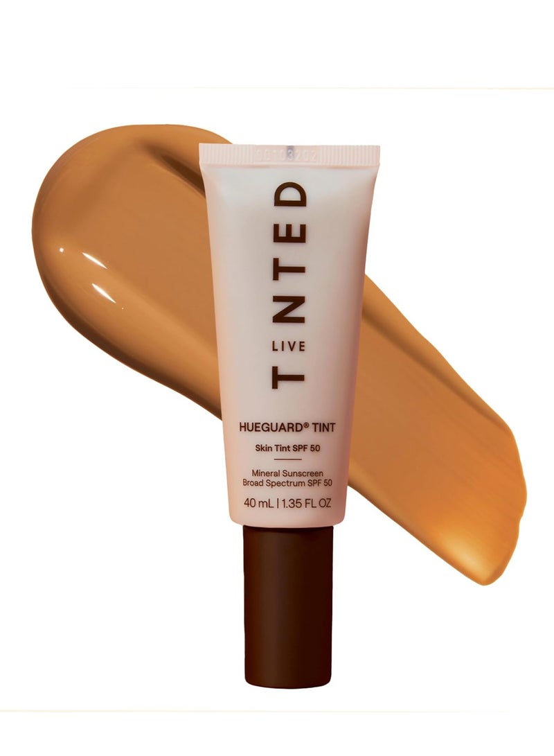 LIVE TINTED Live Tinted Hueguard Skin Tint SPF 50 - Tinted Mineral Sunscreen with Light-Medium Buildable Coverage With a Hydrating and Radiant Finish - Water and Sweat Resistant, 1.35 fl oz - Shade 06  - Image 1