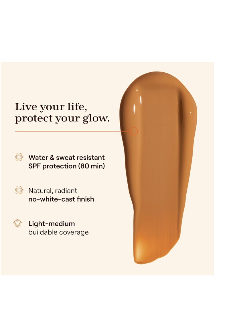 LIVE TINTED Live Tinted Hueguard Skin Tint SPF 50 - Tinted Mineral Sunscreen with Light-Medium Buildable Coverage With a Hydrating and Radiant Finish - Water and Sweat Resistant, 1.35 fl oz - Shade 06  - Image 3